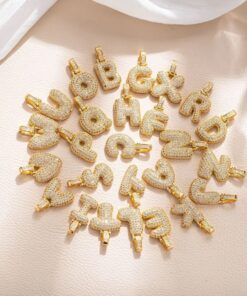 201933 - Dije letras circon grande