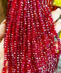 Tira cristal murano #4 vinotinto tornasol - 70008