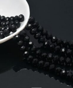 Tira cristal murano #4 negro - 70008