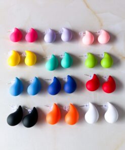 80036 - Zarcillos Gota de resina mate