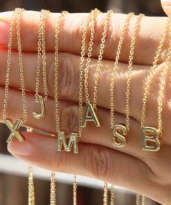 Alternative view of 21004 - Collar letras doradas pequeñas