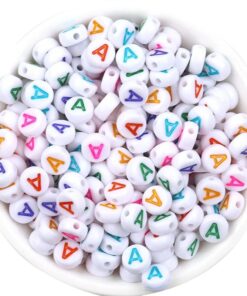 50015 - Letras blancas de colores (A) y (M)