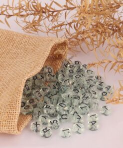 50011 - Letras transparentes con negro escarchadas surtidas