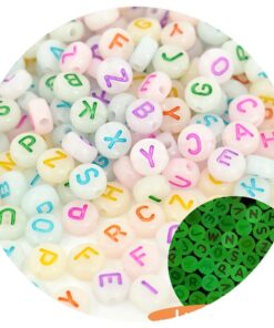 50012 - Letras brillantes de colores surtidas