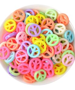 50021 - Símbolo de paz acrílica pasadora colores surtidos