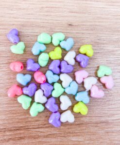 50026 - corazón doblado pasador colores surtidos