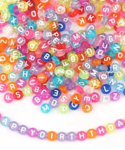 50059 - Letras acrílicas  de colores  surtidos