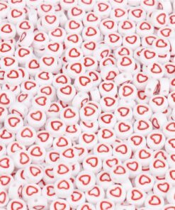 50061 - corazones acrílicos rojos