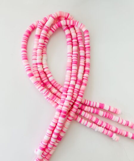 70002-22 - Tira de pucca/fimo #6 Multicolor rosa