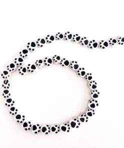 70010-21 - Tira de pucca/fimo huella blanco y negro