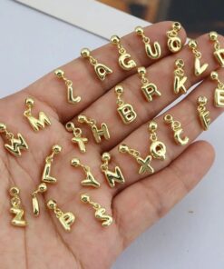 20119 - Dije letras globo doradas