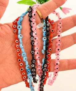 70003 - Tira de ojos turcos 4mm azul claro