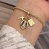 41084 - Pulsera Acero virgen cruz