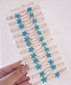 41018 - Pulsera azul marina con piedra natural