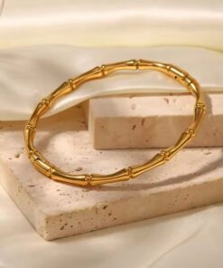 41065 - Pulsera dorada acero