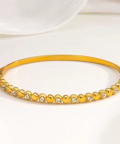 41074 - Pulsera dorada Acero