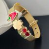 41094 - brazalete acero frutal dorado