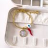 41021-6 Pulsera pandora san benito aji rojo ojo blanco