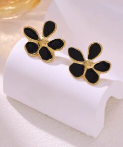 80101 - Zarcillos acero flor
