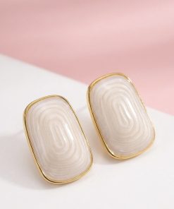 80231 - Zarcillos acero esmaltado