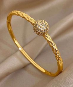 41076 - Pulsera acero dorada