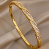 41077 - Pulsera acero dorada nudo