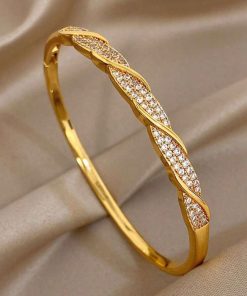 41077 - Pulsera acero dorada nudo