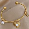 41081 - Pulsera acero dorada m