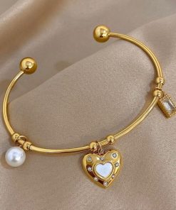 41081 - Pulsera acero dorada m
