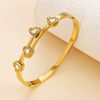 41072 - Pulsera Acero Dorado lazo con cristales