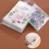 90001-1 Bolsas adhesivas estampado flores 7*10