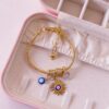41135 - Pulsera acero dorado pandora ojo turco