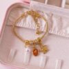 41136 - Pulsera acero dorado pandora perla estrella de mar
