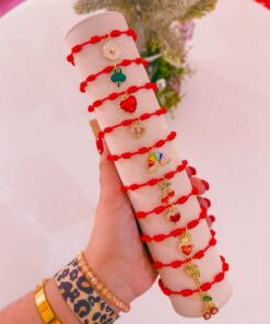 41148 - Pulsera roja con dije