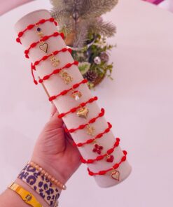 Alternative view of 41148 - Pulsera roja con dije