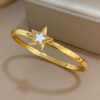 41106 - Pulsera acero dorado estrella