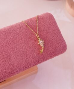 20191 - Collar armado pez con cristales