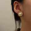 80289 - Zarcillo acero multi puntas perla