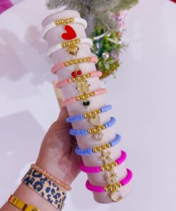 41151 - Pulsera puccas con dijes dorado