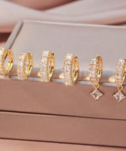 80426 -  Set 3 par Zarcillos cristales