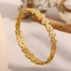 41082 - Pulsera acero dorado multiflor