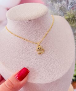 20023 - Collar armado gato con cristales