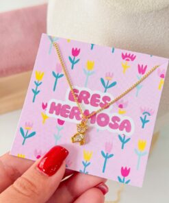 20066 – Collar armado oso con cristal