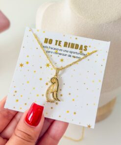 20082 - Collar armado pinguino con cristales