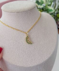 20107 - Collar armado sandia con cristales