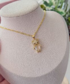 20106  - Collar armado oso con cristal