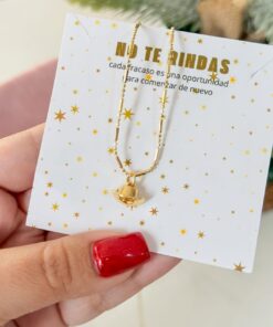 20154 - Collar armado sombrero dorado