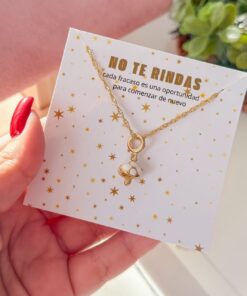 20170 - Collar armado blanco hongo esmaltado