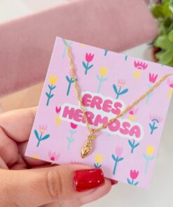 20189 - Collar armado caracol dorado liso