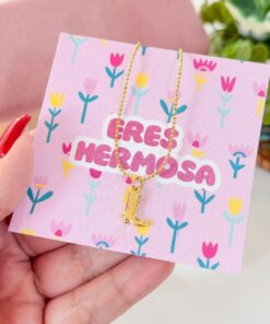 20071 - Collar armado bota dorada